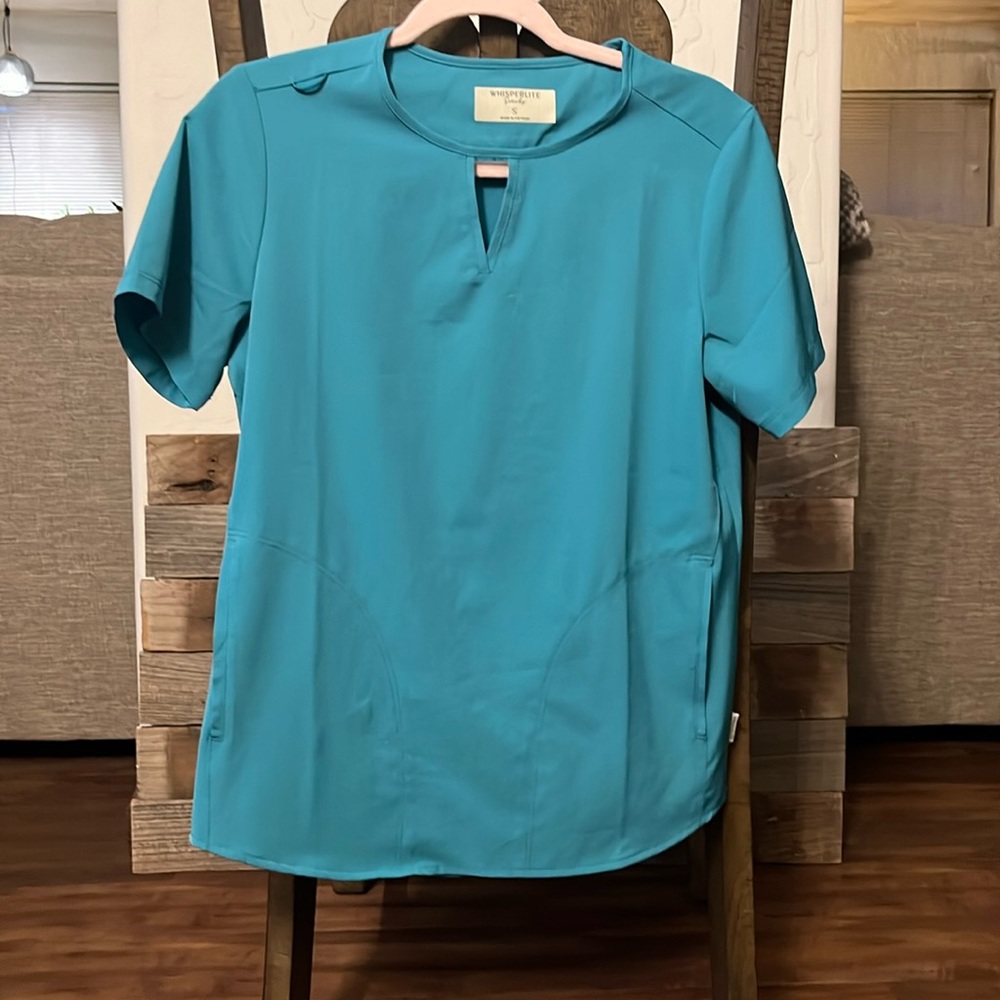 WhisperLite Alba Women's 3-Pocket Notched Neck Scrub Top